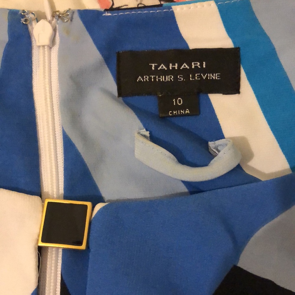 Tahari belted long sleeve dress - Picture 6 of 6